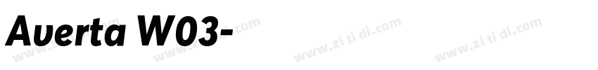 Averta W03字体转换
